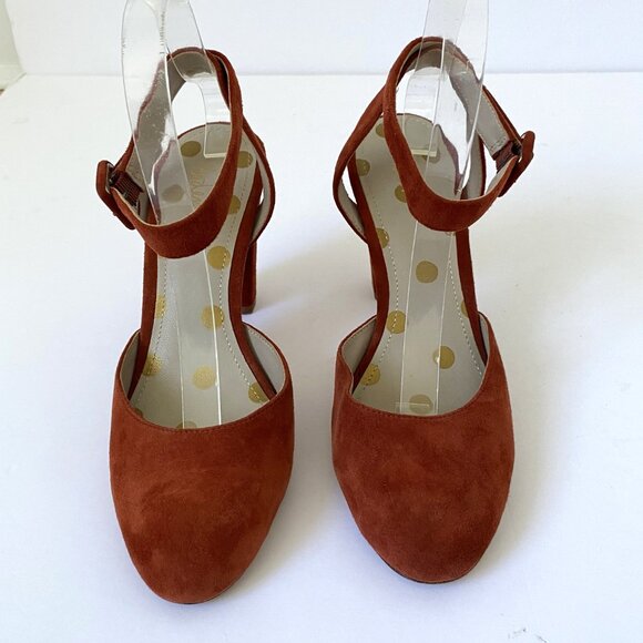 Boden Bessie Ankle Strap Suede Heels - Picture 6 of 11
